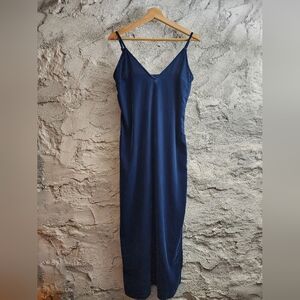 Old Navy Blue Velvet Slip Dress